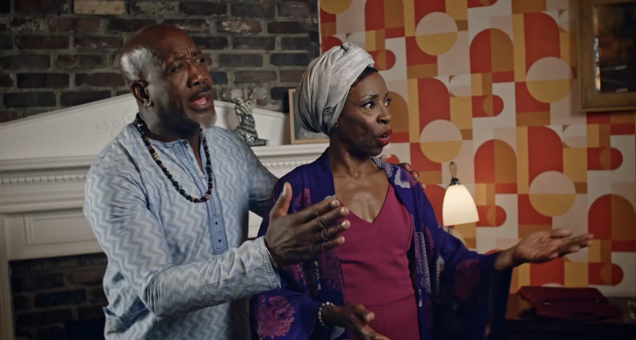 Production still — Chiamara and Poorvi